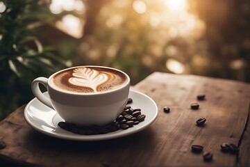 Kaffeebohne qualmende