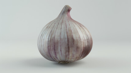 Obraz premium A whole garlic isolated on white