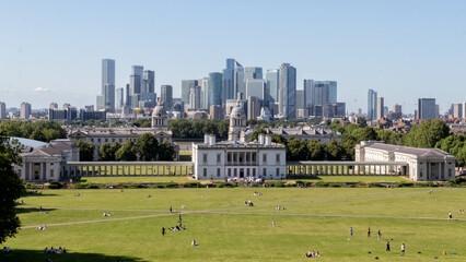 London skyline from Greenwich