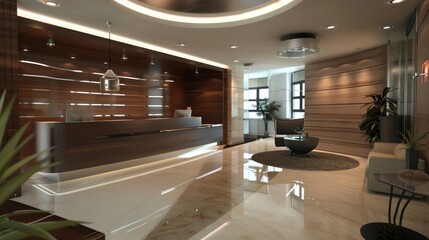 Modern Office Lobby Interior Design