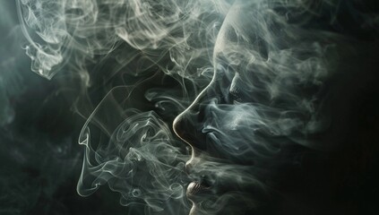 Smoke Portrait: Ethereal Face in Vapor (Surreal, Dreamlike)