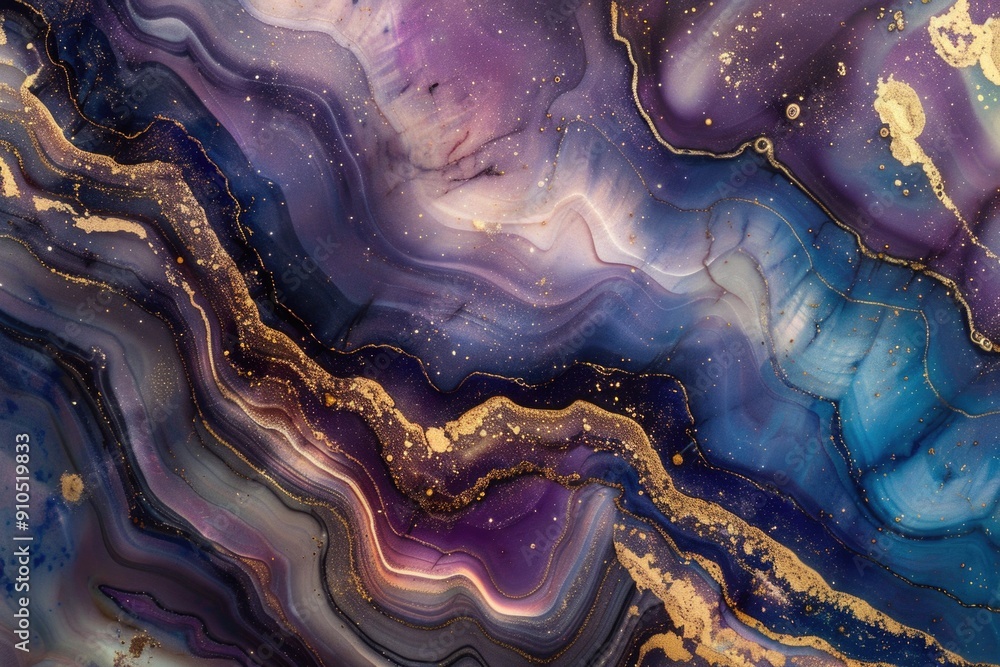 Poster a detailed shot of two colorful marbles with swirling patterns