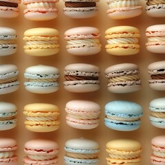 Fototapeta premium A Colorful Assortment of Macarons