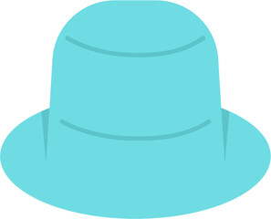 Flat Simple Illustration Of Bucket Hat