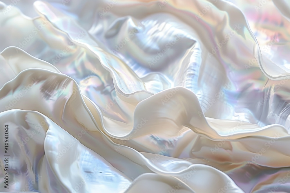 Poster a close-up view of white fabric texture, suitable for textile designs and patterns