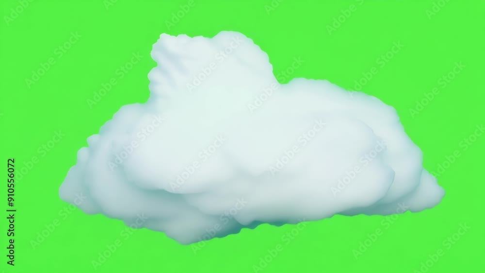 Poster in a hypnotic display the clouds change from soft delicate shapes to sharp angular edges creating a 