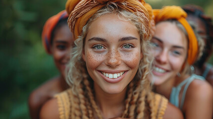 Group of Diverse People Hugging, friendship and Unity

