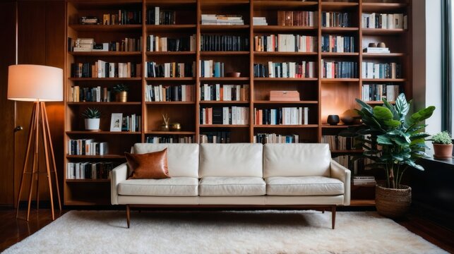 A Living Room Filled With Books and Furniture