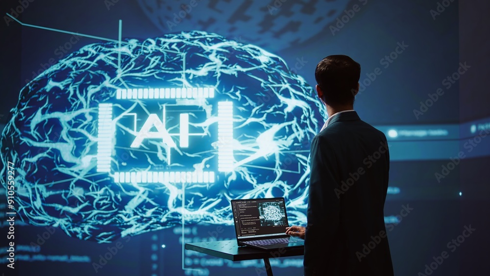 Poster system administrator uses neural networks modeled after human brain to solve complex problems. ai re
