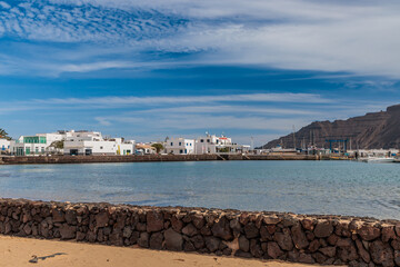 The village of Caleta del Sebo on the island of Graciosa near Lanzarote, Canary Islands