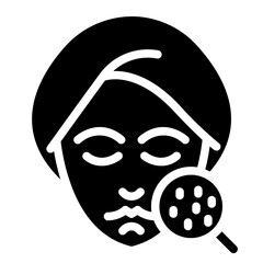 Skin care, aesthetics treatment icon