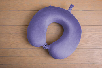 fluffy fabric travel neck pillow