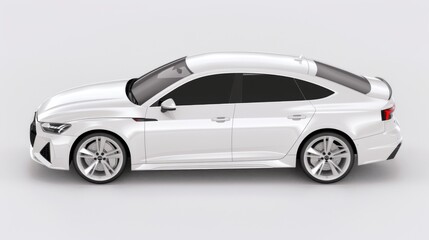 Fototapeta premium mockup of the white car