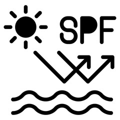 Sun uv protection icon