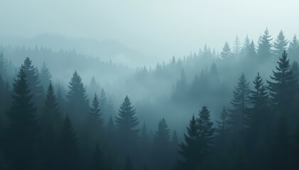 Misty Forest.