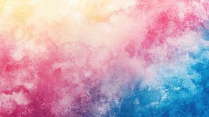 Obraz premium Pastel Watercolor Dream - Soft Pink, Blue, and Yellow Blends for Creative Projects
