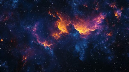 Cosmic Symphony - High-Definition Galaxy Texture Revealing Vibrant Colors of Nebulae and Stars, Unveiling the Mysteries of Outer Space