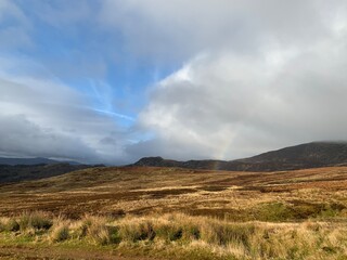 clouds over the mountains