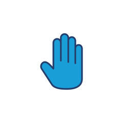 Obraz premium Hand icon vector. hand vector icon, palm