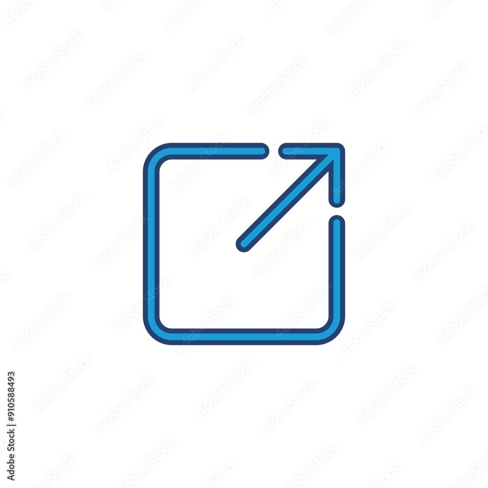 Poster external link icon vector. link icon vector. hyperlink symbol