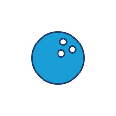 Bowling icon vector. bowling ball and pin icon. bowling pins