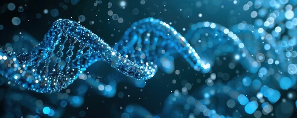 DNA sequencing data, largescale genetic analysis, front view, detailed genetic information, advanced tone, Complementary Color Scheme, copy space for text,