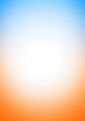 Obraz premium Soft gradient blue orange colors transitions white background