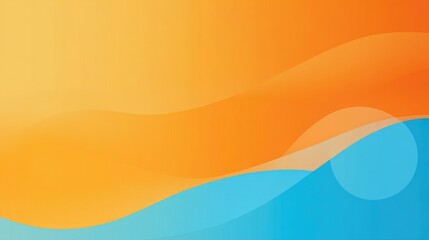 Soft gradient blue orange colors transitions white background