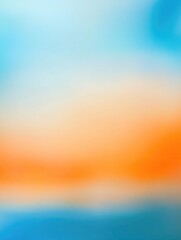 Soft gradient blue orange colors transitions white background
