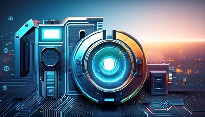 Tech-inspired vector graphics