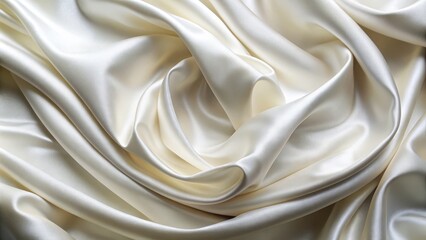Obraz premium Achieve a vintage aesthetic with this antique white silk fabric, smooth and crisp to the touch, boasting a rich ivory color and dazzling sheen.