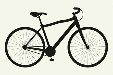 Obraz premium bicycle silhouette vector illustration 