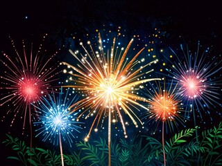 Fireworks Display in the sky