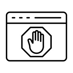 Obraz premium Ad Blocker Icon