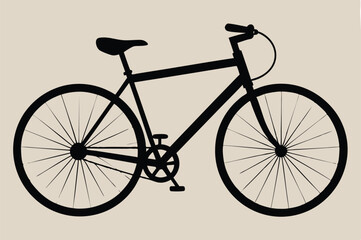 Fototapeta premium bicycle silhouette vector illustration 