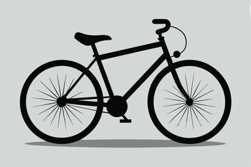 bicycle silhouette vector illustration 