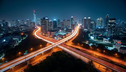 Fototapeta premium traffic at night