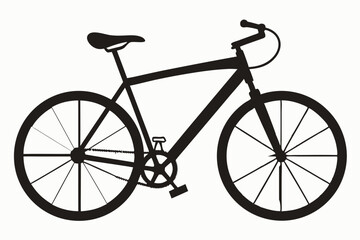 bicycle silhouette vector illustration 