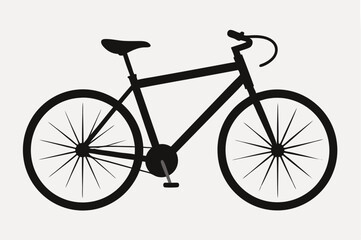 bicycle silhouette vector illustration 