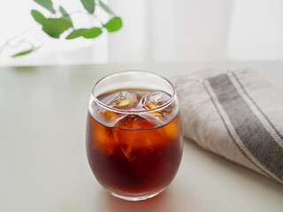 グラスに入ったアイスコーヒー