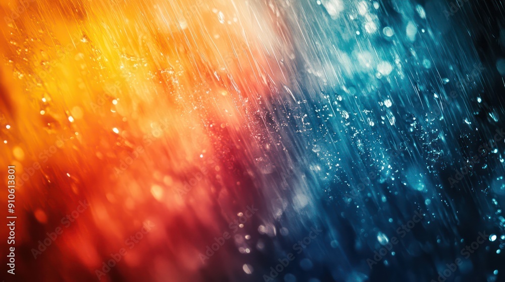 Poster a colorful background with a blue and red gradient