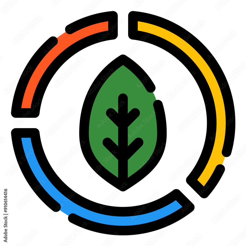 Sticker plant analysis icon