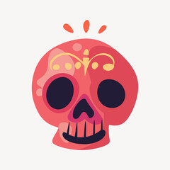Mexican sugar skull illustration vector