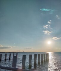 Obraz premium pier at sunset