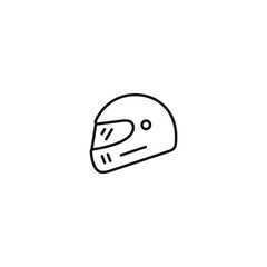 Helmet icon vector. EPS 10 editable vector
