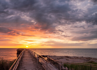 Obraz premium sunset on the beach