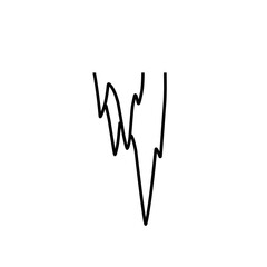stalactite line illustration