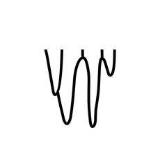 stalactite line illustration