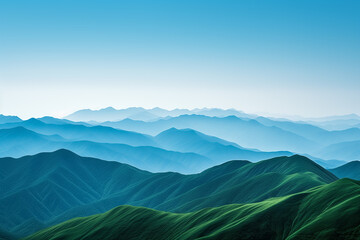 山々と空のシンプルな背景