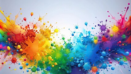 Obraz premium Abstract background resembling colorful paint splatter , art, design, creativity, texture, vibrant, backdrop, colorful